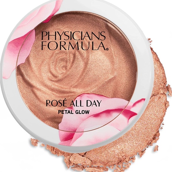 Physicians Formula Rosé All Day Highlighter Blush Face Powder NWT (Petal Pink) - Picture 3 of 5